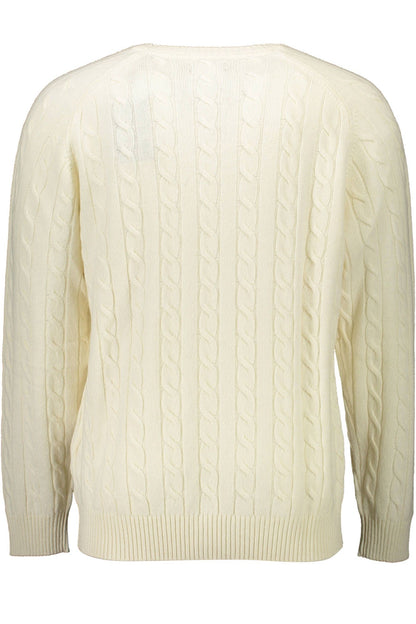 Weißer Pullover aus Wolle