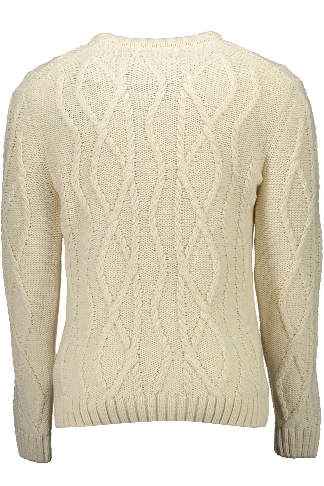 Weißer Baumwollpullover