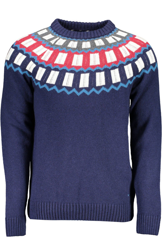 Blauer Pullover aus Wolle