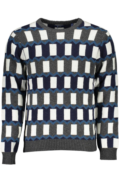 Blauer Pullover aus Wolle