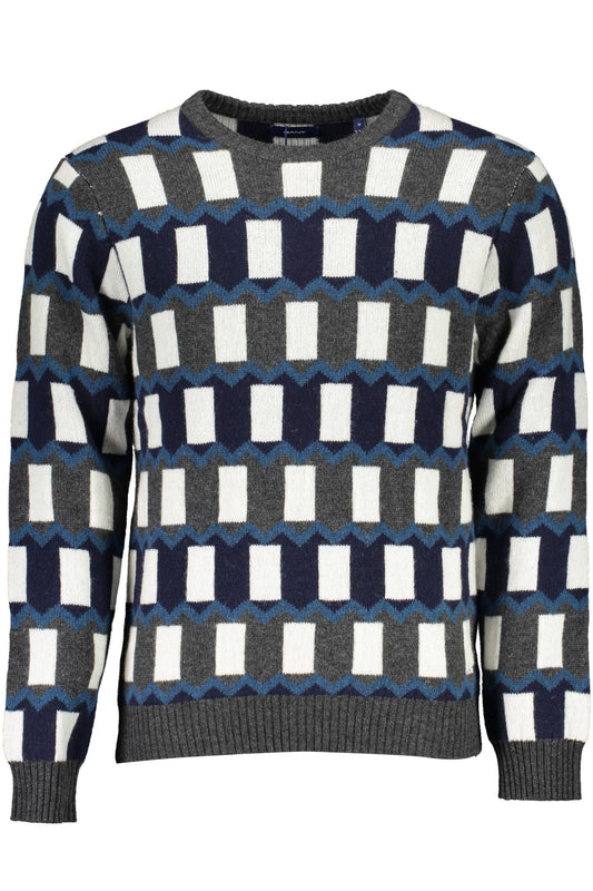 Blauer Pullover aus Wolle