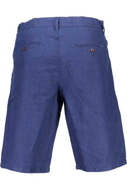 Blaue Leinenjeans & Hose