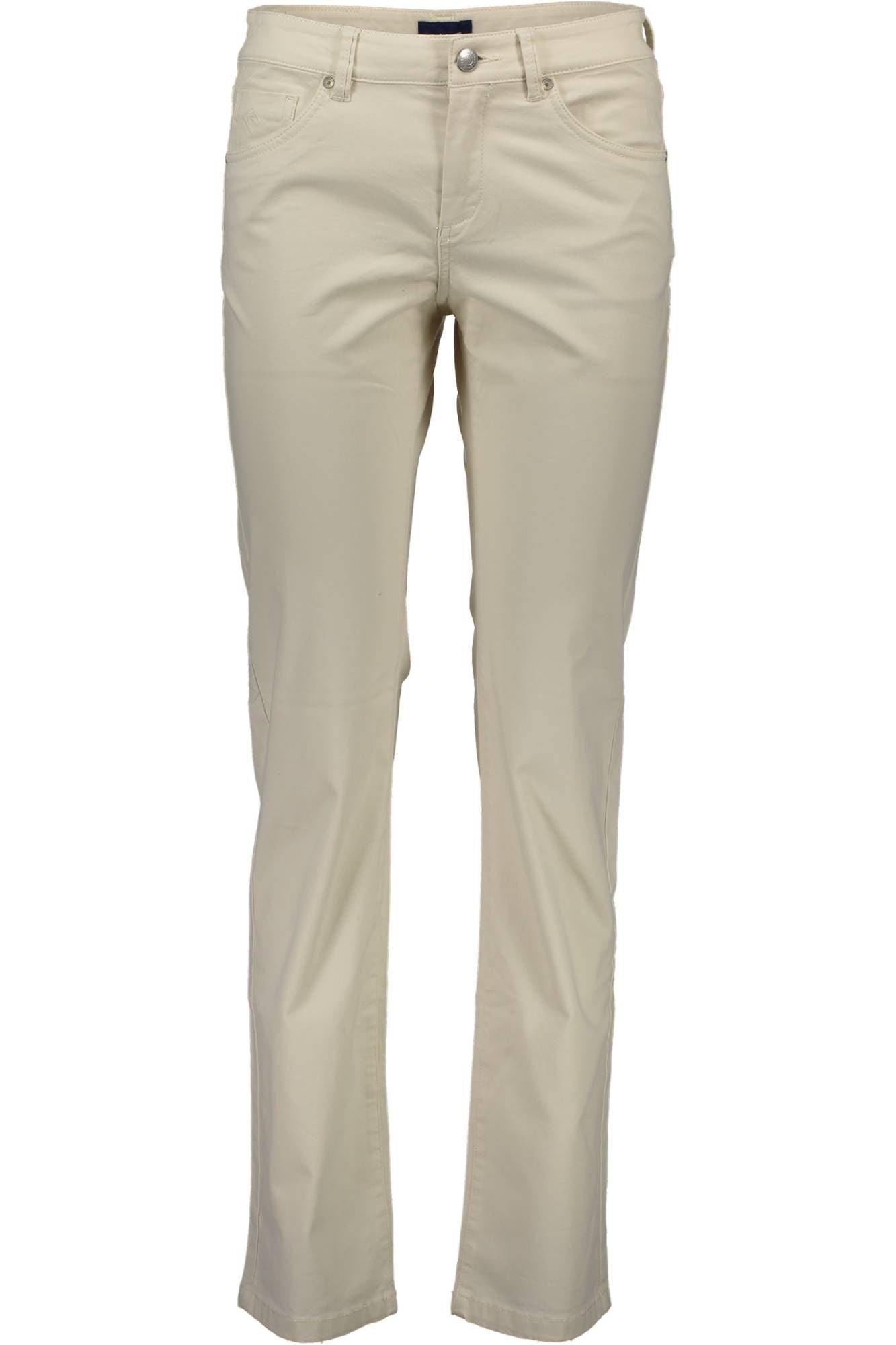 Beige Baumwolljeans & Hose