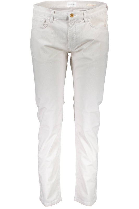 Weiße Baumwolljeans & Hose