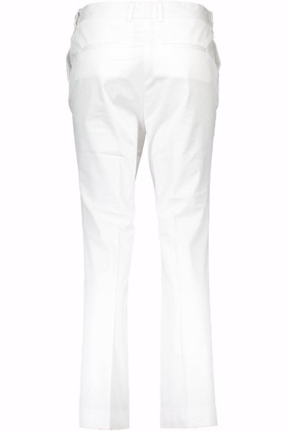 Weiße Baumwolljeans & Hose