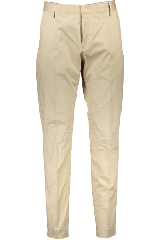 Beige Baumwolljeans & Hose