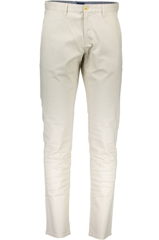 Beige Baumwolljeans & Hose
