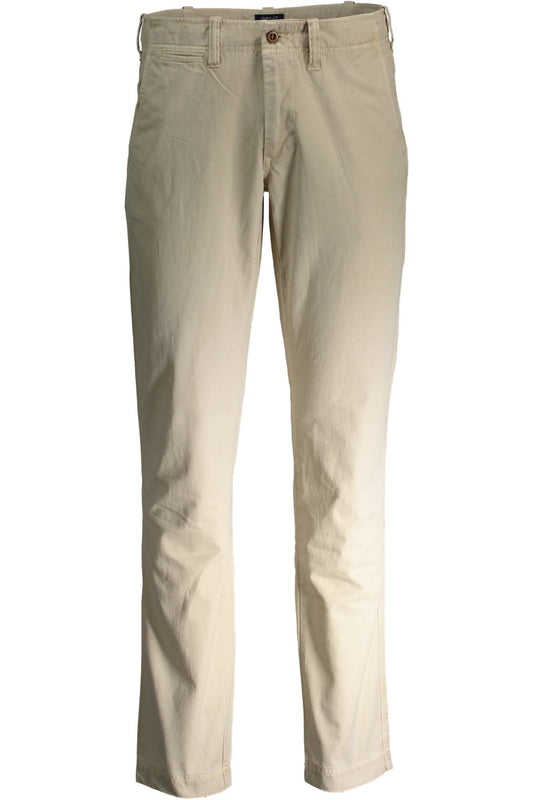 Beige Baumwolljeans & Hose