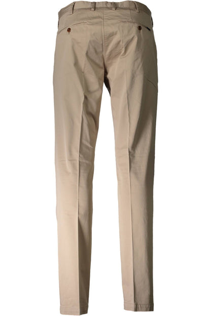 Beige Baumwolljeans & Hose