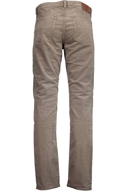 Beige Baumwolljeans & Hose