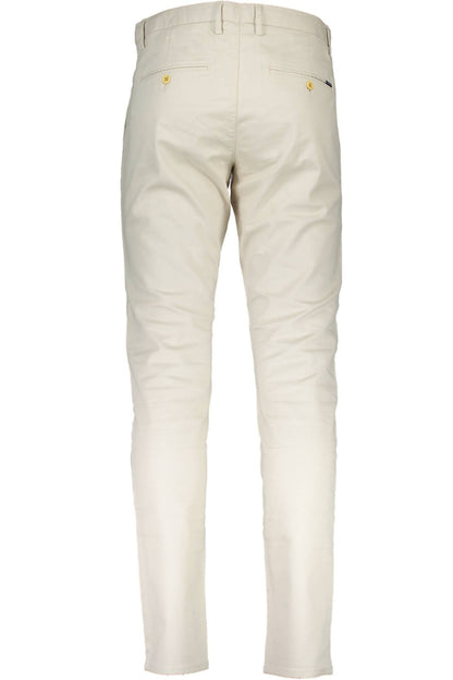 Beige Baumwolljeans & Hose