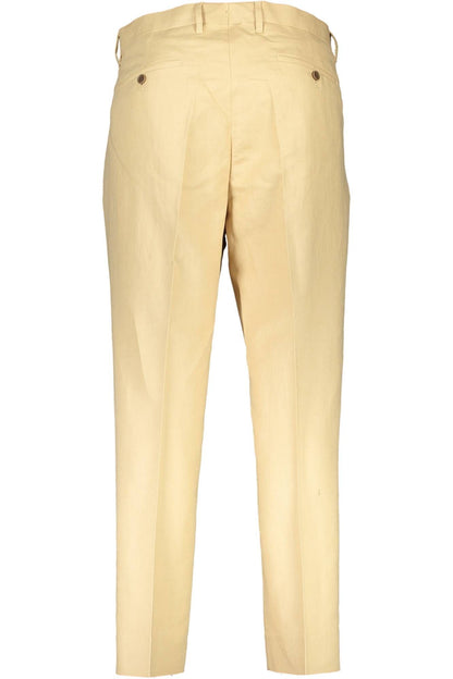 Beige Baumwolljeans & Hose