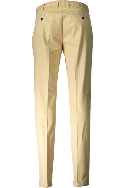 Beige Baumwolljeans & Hose