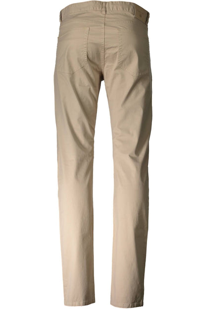 Beige Baumwolljeans & Hose