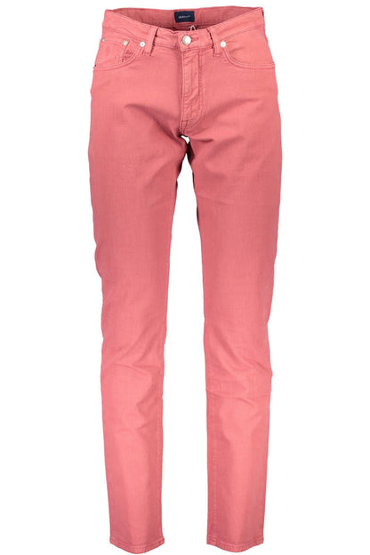 Rote Baumwolljeans & Hose