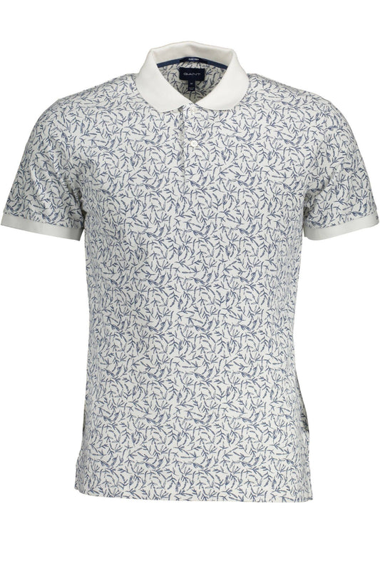 Weißes Baumwoll-Poloshirt