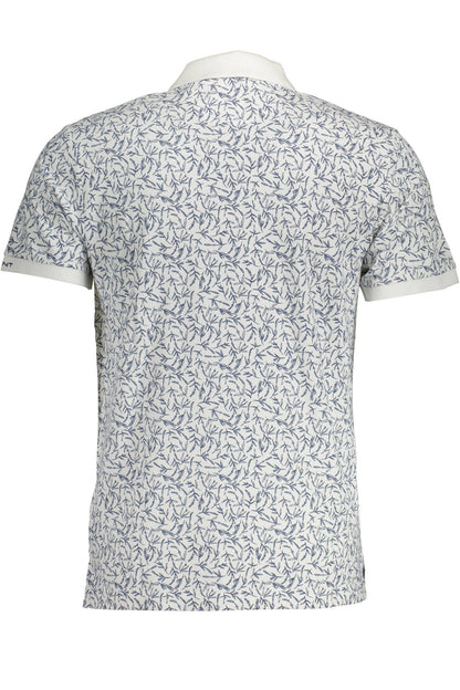 Weißes Baumwoll-Poloshirt