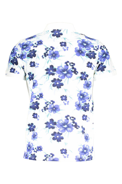 Weißes Baumwoll-Poloshirt