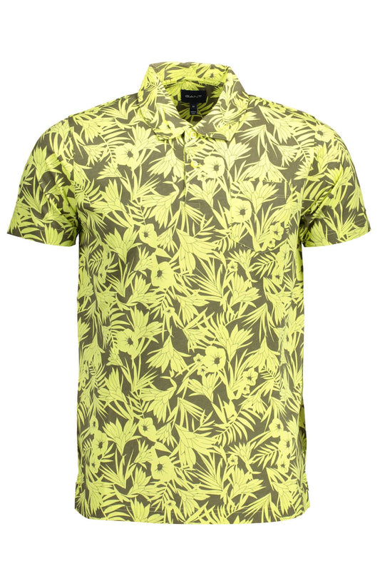 Gelbes Baumwoll-Poloshirt