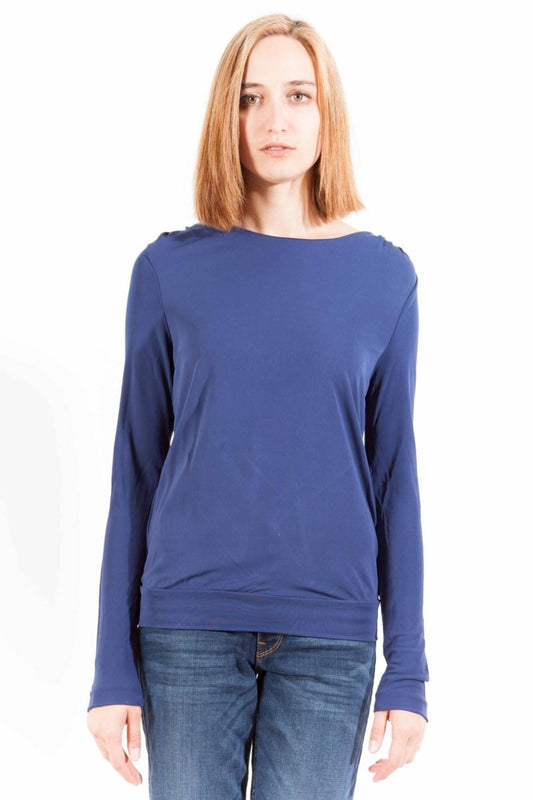 Blaue Viskose Tops & T-Shirt