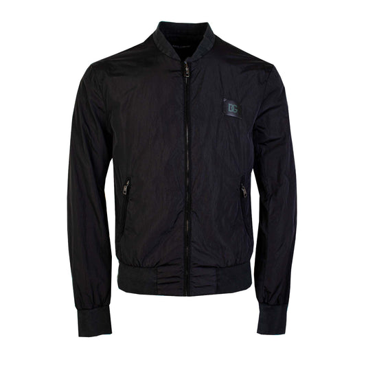Schwarze Bomberjacke