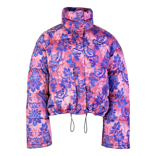 Bedruckte Jacke aus Polyester in Kurzform