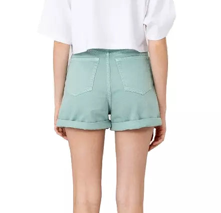 Grüne Baumwollshorts