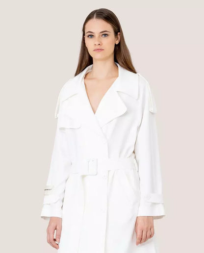 Weiße Polyester Jacken & Mantel