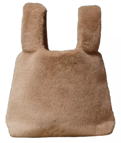 Braune Polyester-Umhängetasche