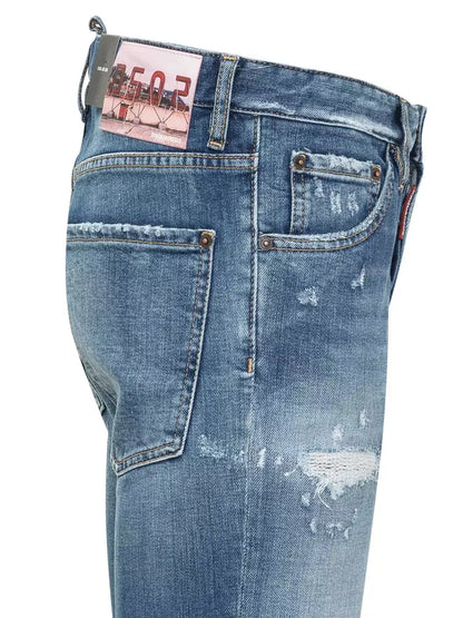 Blaue Baumwolljeans & Hose