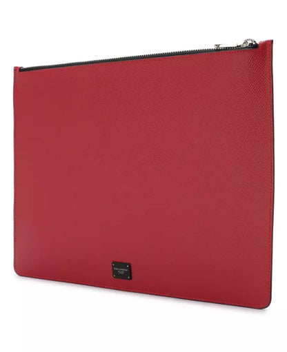 Rote Leder Di Kalbsleder Clutch Tasche