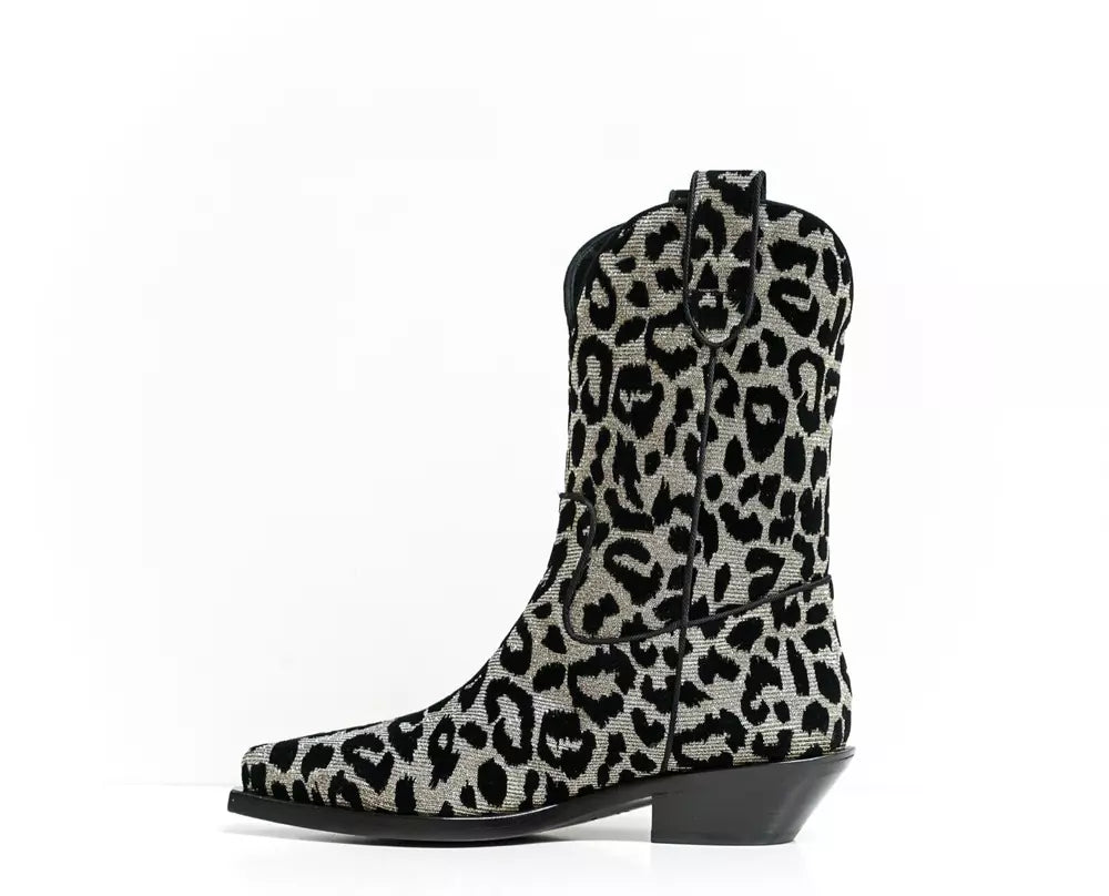 Schwarzer Polyamid-Stiefel