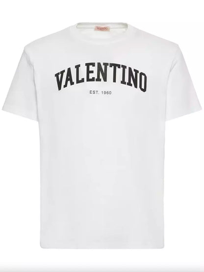 T-Shirt aus weißer Baumwolle