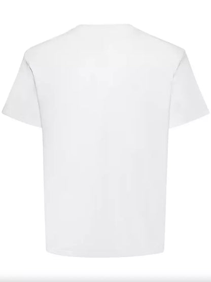 T-Shirt aus weißer Baumwolle