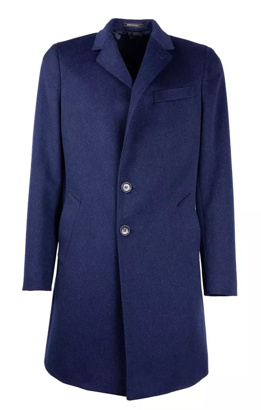 Jacke Vergine aus blauer Wolle