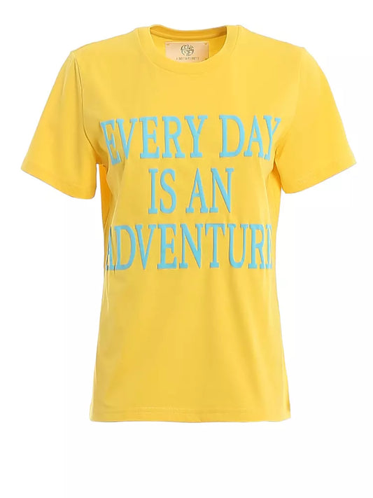 Gelbe Baumwolle Tops & T-Shirt