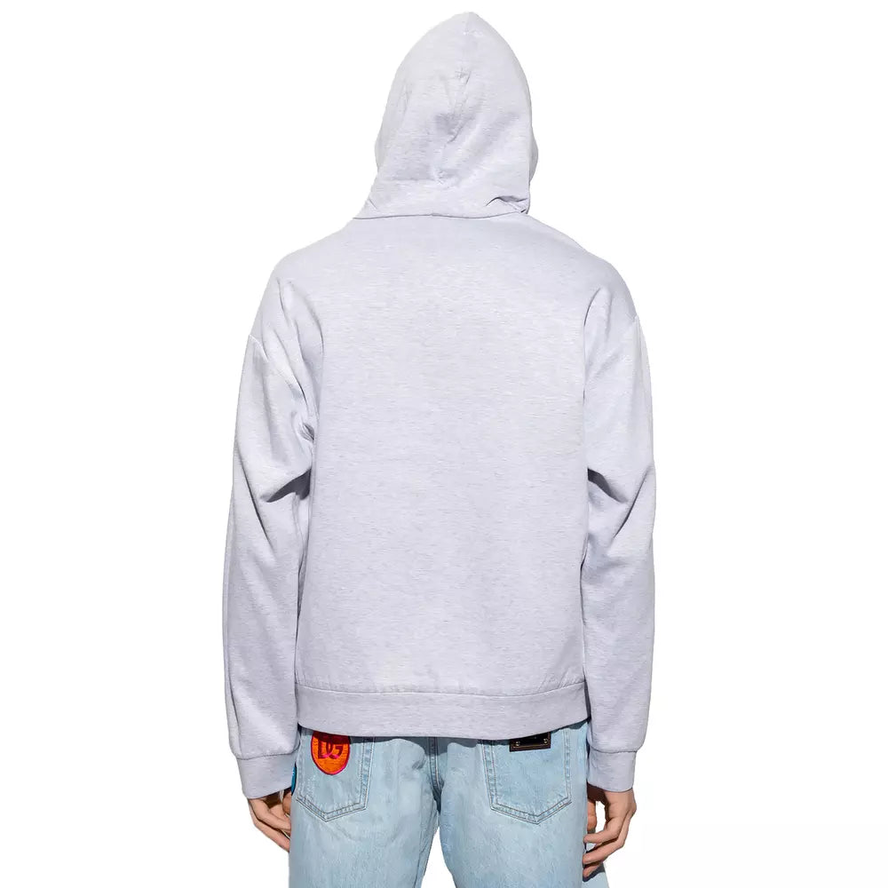 Grauer Baumwollpullover