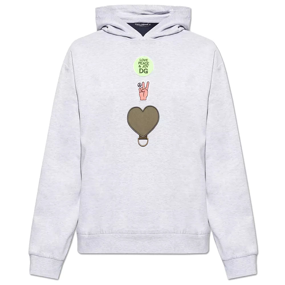 Grauer Baumwollpullover