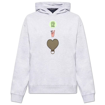 Grauer Baumwollpullover