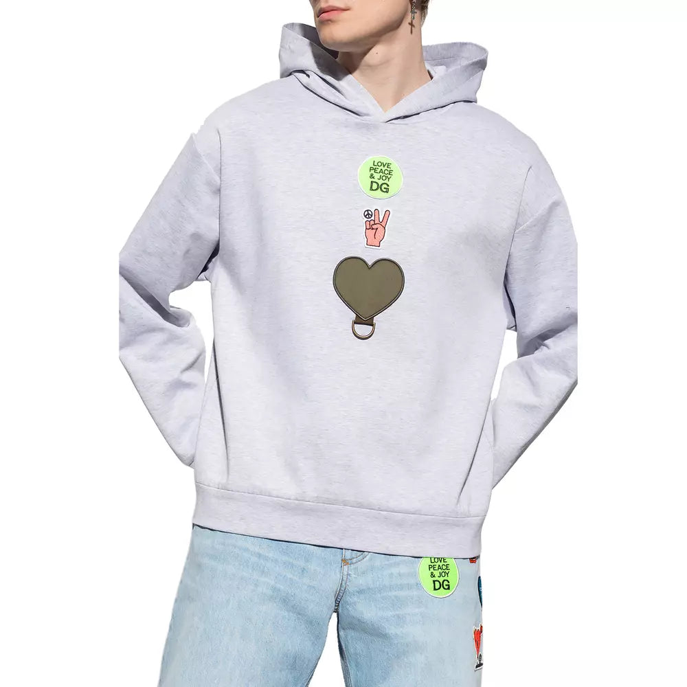 Grauer Baumwollpullover