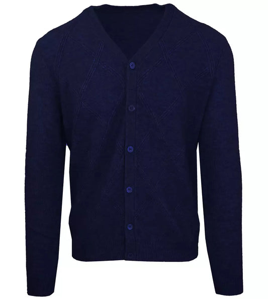 Blauer Pullover aus Wolle