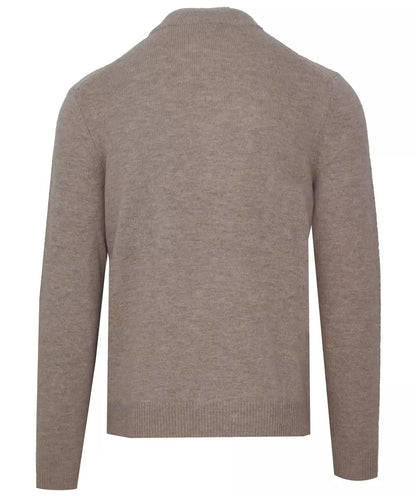 Beigefarbener Pullover aus Wolle