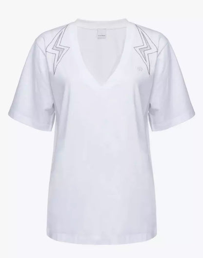Weiße Baumwoll-Oberteile & T-Shirt