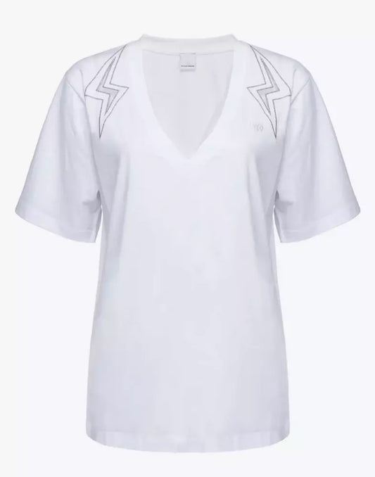 Weiße Baumwoll-Oberteile & T-Shirt