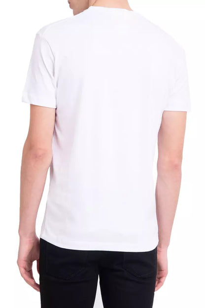 T-Shirt aus weißer Baumwolle