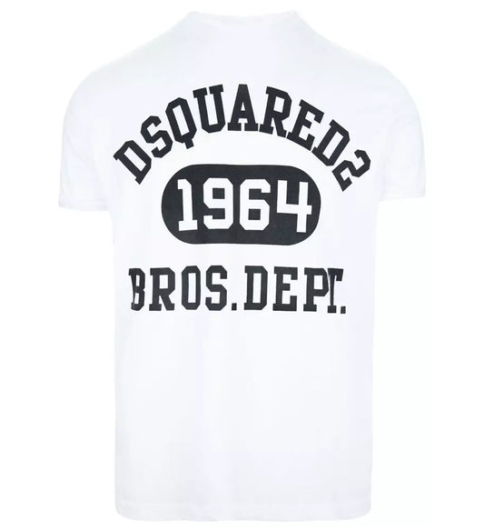 T-Shirt aus weißer Baumwolle