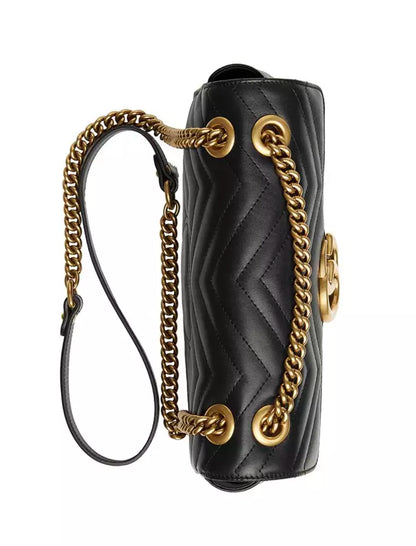 Schwarze Leder Crossbody Tasche