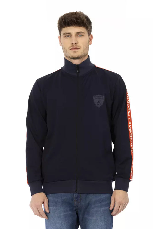 Blauer Polyester-Pullover