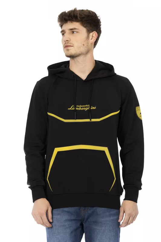 Schwarzer Polyester-Pullover