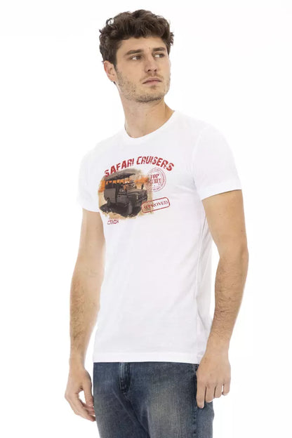 T-Shirt aus weißer Baumwolle